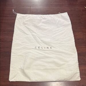 CELINE White Dust Bag - Drawstring Closure